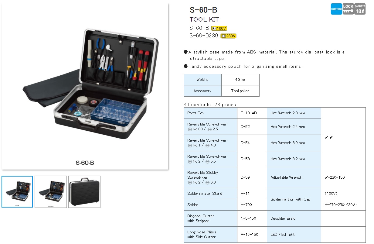 Ichiban Precision Sdn Bhd - Hozan - HOZAN TOOL KIT